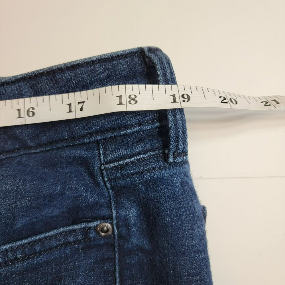 NYDJ Jeans, Women 18P, Denim w/Abstract Leaf Print, LiftxTuck Tech, Straight,EUC - Picture 11 of 14